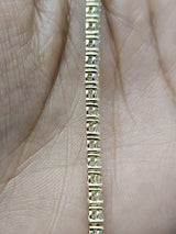 13.980cttw Yellow Gold Lab Diamond 17" Tennis Necklace