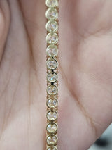 7.860cttw Yellow Gold Lab Diamond 7" Tennis Bracelet