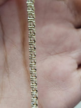 4.35cttw Yellow Gold Lab Diamond 7" Tennis Bracelet