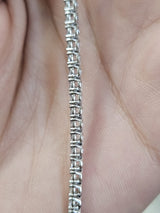 3.78cttw White Gold Lab Diamond 7" Tennis Bracelet