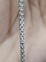 3.78cttw White Gold Lab Diamond 7" Tennis Bracelet