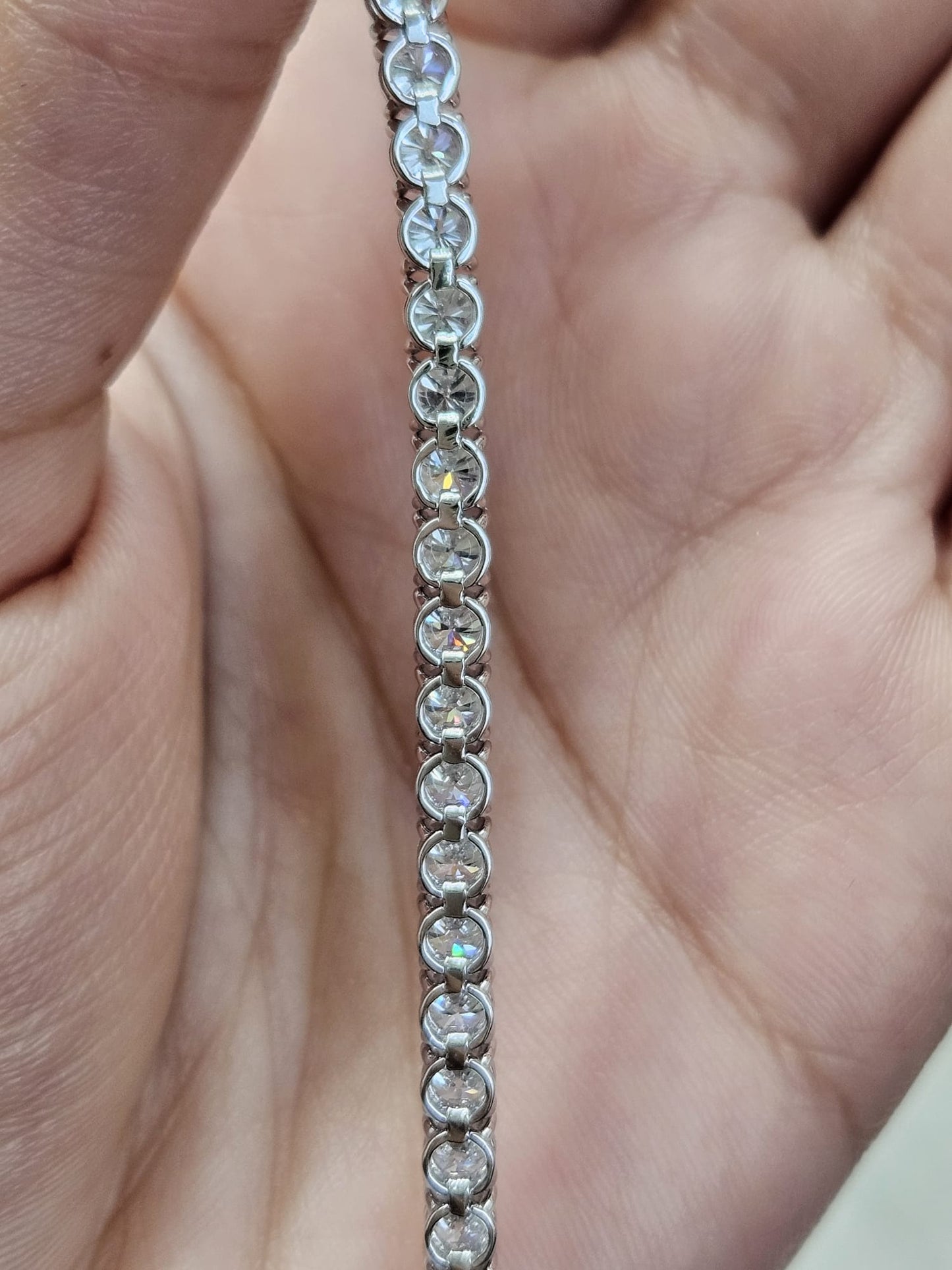 7.550cttw White Gold Lab Diamond 7" Tennis Bracelet