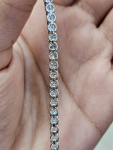 7.550cttw White Gold Lab Diamond 7" Tennis Bracelet