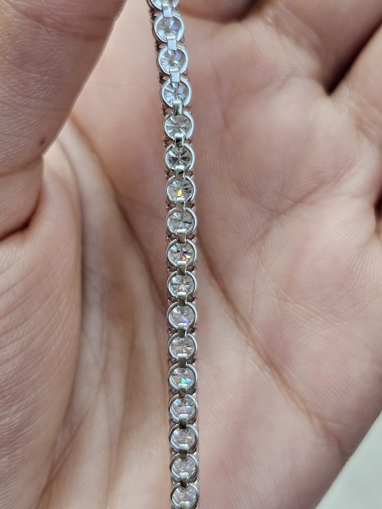 7.550cttw White Gold Lab Diamond 7" Tennis Bracelet