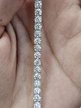 7.550cttw White Gold Lab Diamond 7" Tennis Bracelet