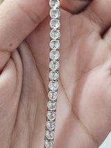 9.710cttw White Gold Lab Diamond 7" Tennis Bracelet