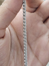 4.350cttw White Gold Lab Diamond 7" Tennis Bracelet
