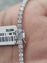 4.350cttw White Gold Lab Diamond 7" Tennis Bracelet