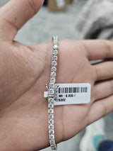 5.520cttw White Gold Lab Diamond 7" Tennis Bracelet