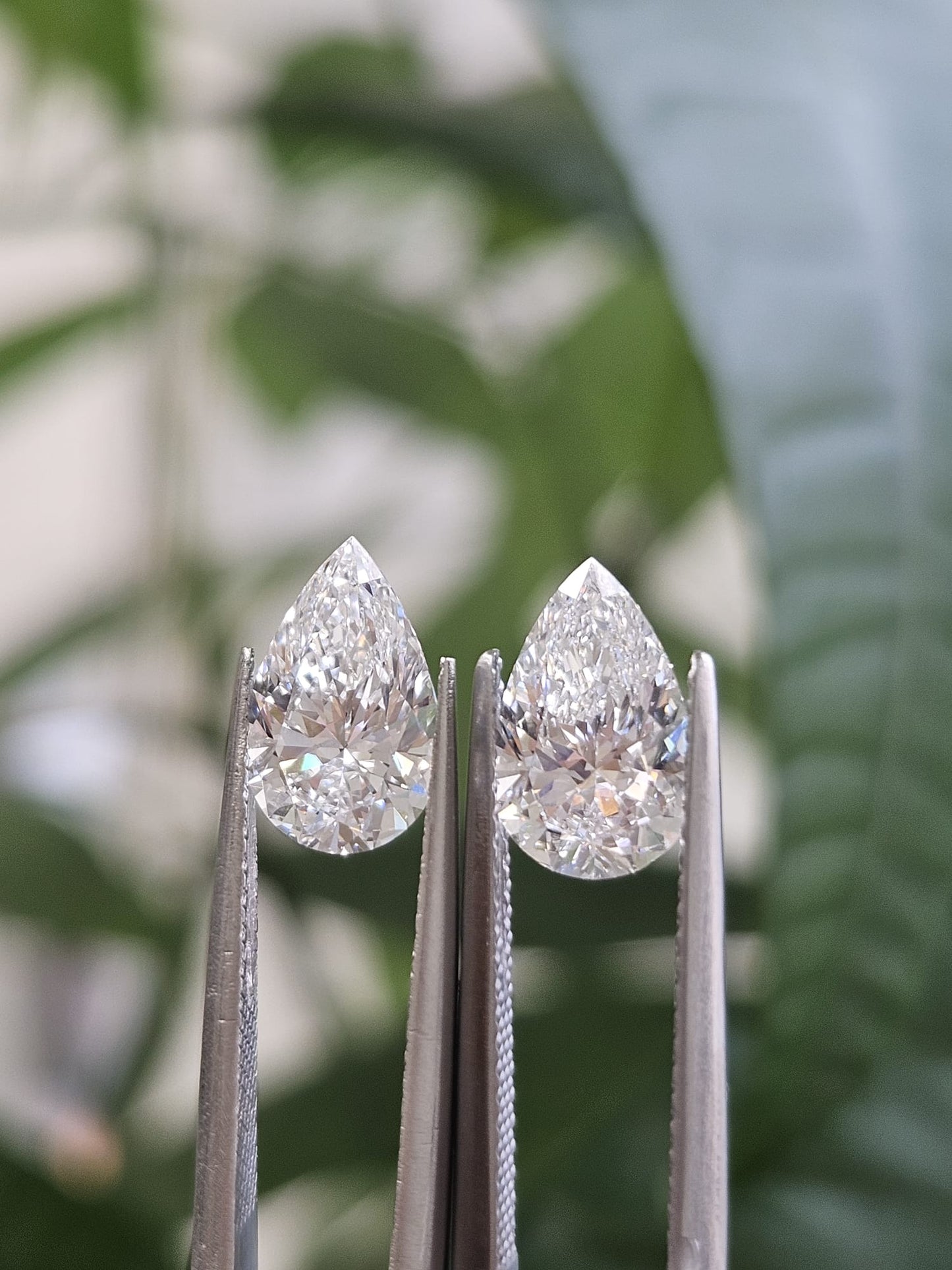 IGI 1.52CT + 1.54CT PEAR PAIR D VS1