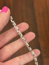 White Gold 11.76ct Mixed Shape Lab Diamond Bracelet