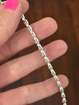 White Gold Bezel Set 6.64ct Pear Shape Lab Diamond Bracelet