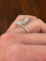 White Gold 7.74ct Marquise Lab Diamond Ring