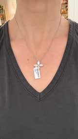 White Gold Marquise Lab Diamond Pendants