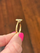 Yellow Gold 2.07ct Radiant Lab Diamond Ring