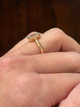 Rose Gold 2.13ct Emerald Lab Diamond Ring