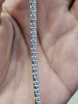 5.95ct White Gold 7" Lab Diamonds Tennis Bracelet