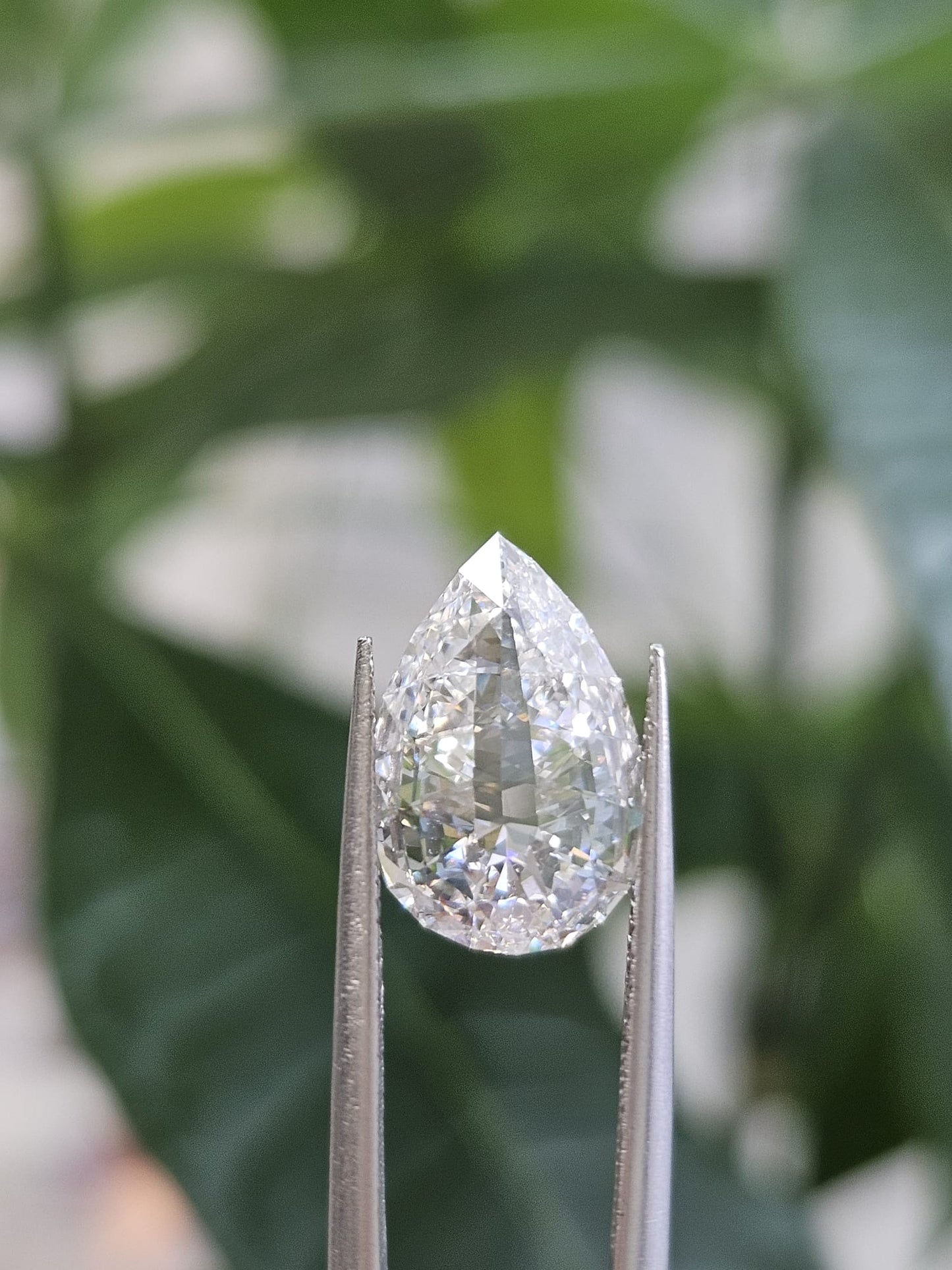 IGI 3.19CT ANTIQUE PEAR ROSE CUT DOUBLE SIDED