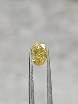 IGI 1.07CT OVAL FANCY VIVID YELLOW VVS2