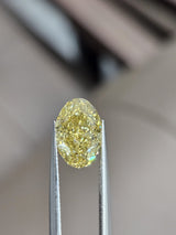 IGI 2.11CT OVAL FANCY VIVID YELLOW VS1
