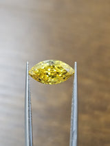IGI 1.36CT MRQUISE FANCY VIVID YELLOW VS1