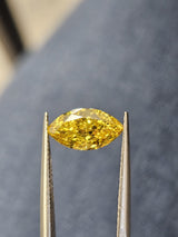IGI 1.36CT MRQUISE FANCY VIVID YELLOW VS1