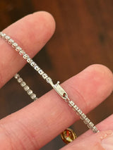 White Round & Yellow Oval Lab Diamond 7" Bracelet