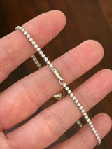 White Round & Yellow Oval Lab Diamond 7" Bracelet