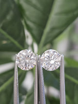 IGI 1.52 + 1.52CT ROUND PAIR D VS1