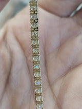 4.53cttw Yellow Gold Lab Diamond 7" Tennis Bracelet