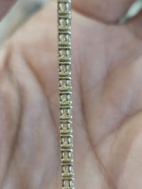 4.53cttw Yellow Gold Lab Diamond 7" Tennis Bracelet