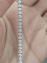 4.07cttw White Gold Lab Diamond 7" Tennis Bracelet