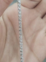 4.07cttw White Gold Lab Diamond 7" Tennis Bracelet