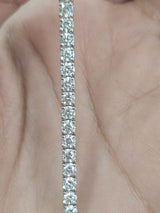 6.01cttw White Gold Lab Diamond 7" Tennis Bracelet
