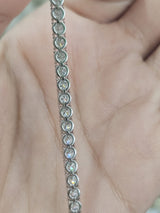 6.01cttw White Gold Lab Diamond 7" Tennis Bracelet