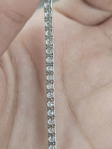 4.04cttw White Gold Lab Diamond 7" Tennis Bracelet