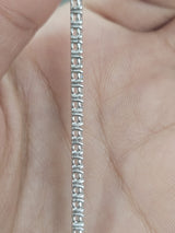 4.04cttw White Gold Lab Diamond 7" Tennis Bracelet