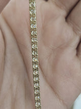 4.54cttw Yellow Gold Lab Diamond 7" Tennis Bracelet