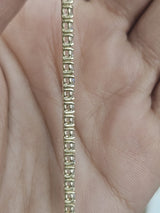 4.54cttw Yellow Gold Lab Diamond 7" Tennis Bracelet