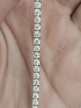 4.54cttw Yellow Gold Lab Diamond 7" Tennis Bracelet