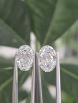 IGI 1.58CT + 1.58CT OVAL PAIR E VVS2
