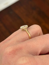 Yellow Gold Oval Lab Diamond Ring