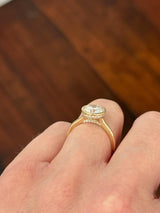 Yellow Gold Oval Lab Diamond Ring