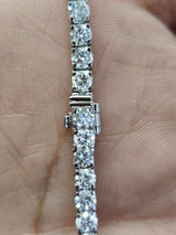4.95 ct More Flexible Low setting 7 Inches Tennis Bracelet