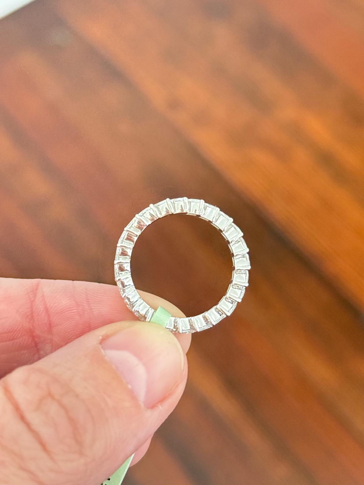 White Gold 1.94ct Marquise Lab Diamond Eternity Band