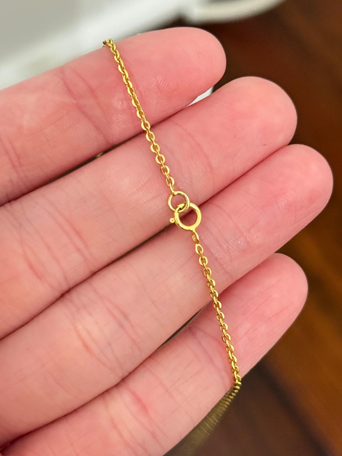 Yellow Gold Multi Shaped Lab Diamond Necklace