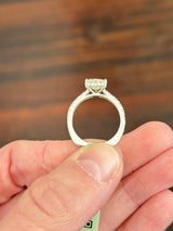 White Gold Heart Shape Lab Diamond Ring
