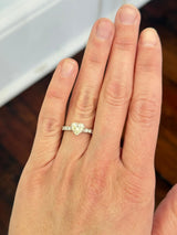 White Gold Heart Shape Lab Diamond Ring