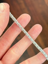 White Gold 15.26ct Lab Diamond 7" Tennis Bracelet
