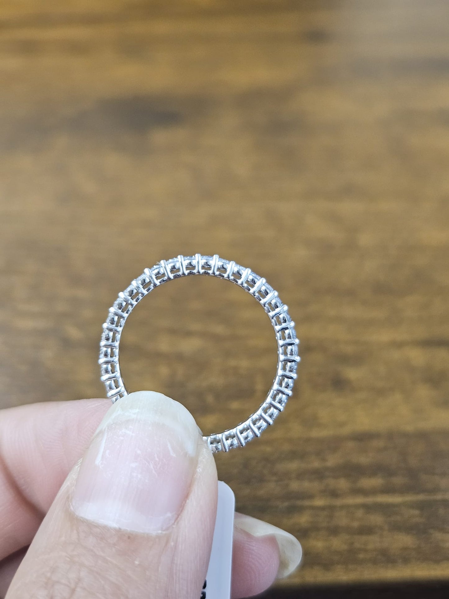 White Gold Round Lab Diamond Eternity Band